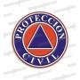 PEGATINAS PROTECCION CIVIL RESINA EMERGENCIAS REDONDAS
